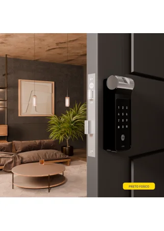 Segunda imagem do produto Fechadura Digital YDF 40A RL com Biometria, Senha - Trinco Rolete